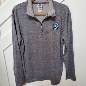 Seattle Kraken quarter zip top pullover light jacket
